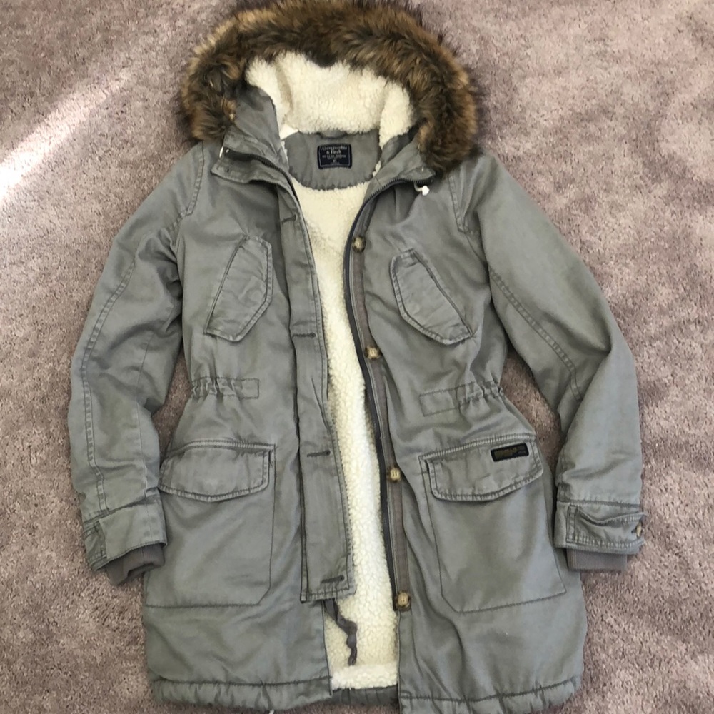 Abercrombie & Fitch Sherpa Utility Jacket